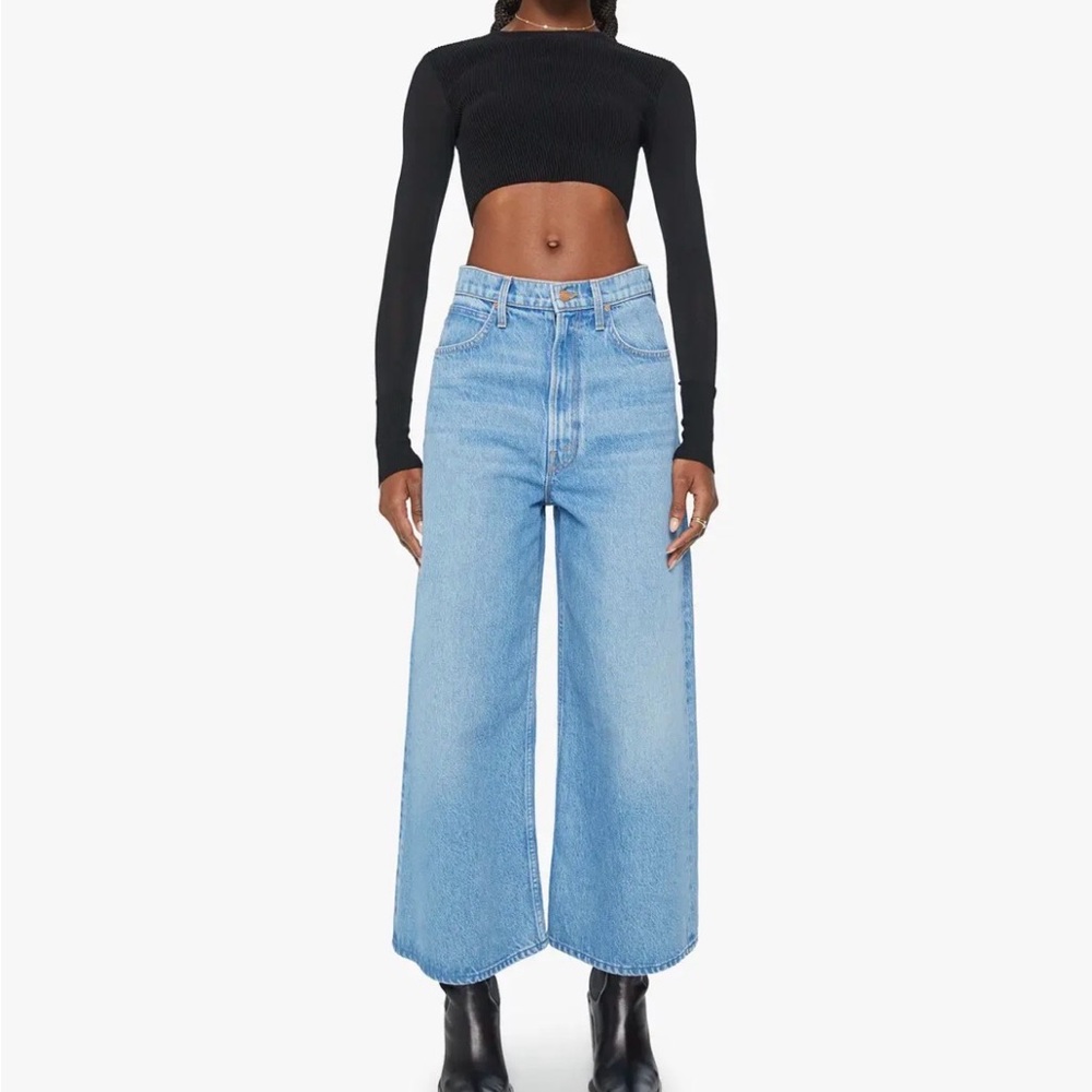 Mother Snacks! The Dinner Bell Crop Denim Jeans All You Can Eat